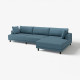4,5 osobowa sofa modułowa, z szezlongiem, prawy/Axvall ciemny szaroniebieski UPPÅKRA 396.141.35