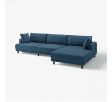 4,5 osobowa sofa modułowa, z szezlongiem, prawy/Samsala granatowy UPPÅKRA 396.141.40