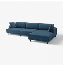 4,5 osobowa sofa modułowa, z szezlongiem, prawy/Samsala granatowy UPPÅKRA 396.141.40