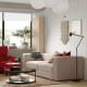 Sofa modułowa, 3-osobowa, Samsala szarobeżowy JÄTTEBO 494.851.33