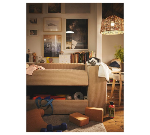 Sofa modułowa, 3-osobowa, Samsala szarobeżowy JÄTTEBO 494.851.33
