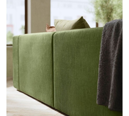 Sofa modułowa, 2-osobowa, z zagłówkiem/Samsala ciemny żółto-zielony JÄTTEBO 495.104.01