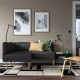 Modułowa sofa narożna, 2-osobowa, Gunnared ciemnoszary/drewno LILLEHEM 495.363.02