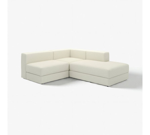 Modułowa sofa naroż 2,5 os z szezl, prawy/Axvall kremowy JÄTTEBO 496.082.14