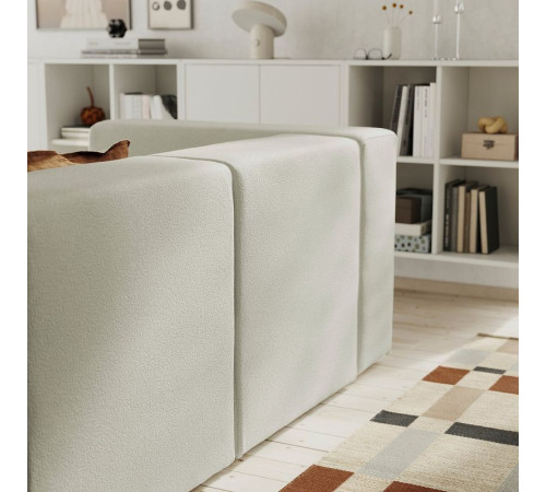 Modułowa sofa naroż 2,5 os z szezl, prawy/Axvall kremowy JÄTTEBO 496.082.14