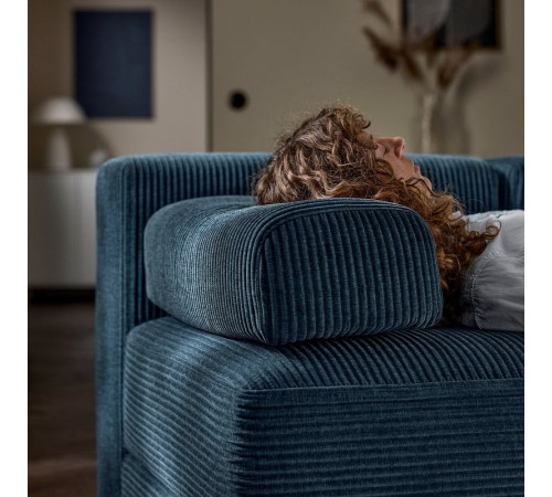 Sofa modułowa, 2-osobowa, z zagłówkiem/Samsala granatowy JÄTTEBO 496.082.90