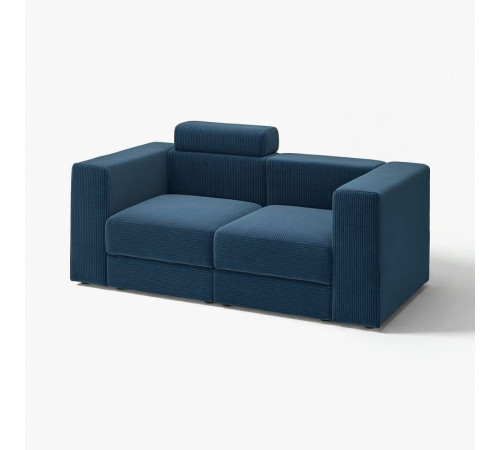 Sofa modułowa, 2-osobowa, z zagłówkiem/Samsala granatowy JÄTTEBO 496.082.90