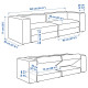 Sofa modułowa, 3-osobowa, Johanneshov brązowobeżowy JÄTTEBO 496.083.32