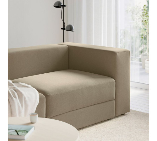 Sofa modułowa, 3-osobowa, Johanneshov brązowobeżowy JÄTTEBO 496.083.32