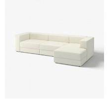 4-osob sofa modułowa z szezlongiem, prawy/Axvall kremowy JÄTTEBO 496.083.51
