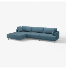 4,5 osobowa sofa modułowa, z szezlongiem, lewy/Axvall ciemny szaroniebieski UPPÅKRA 496.130.41