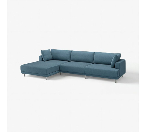 4,5 osobowa sofa modułowa, z szezlongiem, lewy/Axvall ciemny szaroniebieski UPPÅKRA 496.130.41