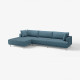 4,5 osobowa sofa modułowa, z szezlongiem, lewy/Axvall ciemny szaroniebieski UPPÅKRA 496.130.41