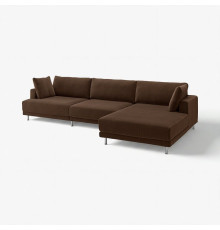 4,5 osobowa sofa modułowa, z szezlongiem, prawy/Samsala ciemnobrązowy UPPÅKRA 496.130.55