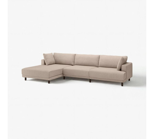 4,5 osobowa sofa modułowa, z szezlongiem, lewy/Samsala szarobeżowy UPPÅKRA 496.140.88