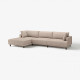 4,5 osobowa sofa modułowa, z szezlongiem, lewy/Samsala szarobeżowy UPPÅKRA 496.140.88