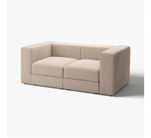 Sofa modułowa, 2-osobowa, Samsala szarobeżowy JÄTTEBO 594.714.04