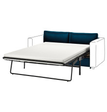 Sekcja 2-os sofa rozkładana, Djuparp ciemnozielononiebieski VIMLE 595.372.59