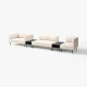 5-os sofa moduł ze stolikiem boczn, Vissle/beżowy metal LILLEHEM 595.534.66
