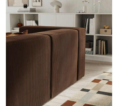 4,5-os sofa modułowa z szezlongiem, prawy/Samsala ciemnobrązowy JÄTTEBO 596.077.04