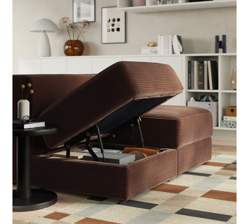 Sofa modułowa, 2-osobowa, Samsala ciemnobrązowy JÄTTEBO 596.082.61