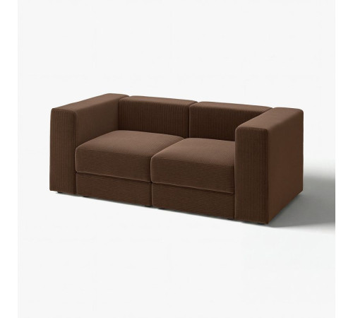 Sofa modułowa, 2-osobowa, Samsala ciemnobrązowy JÄTTEBO 596.082.61