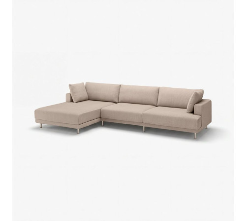 4,5 osobowa sofa modułowa, z szezlongiem, lewy/Samsala szarobeżowy UPPÅKRA 596.130.45