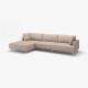 4,5 osobowa sofa modułowa, z szezlongiem, lewy/Samsala szarobeżowy UPPÅKRA 596.130.45