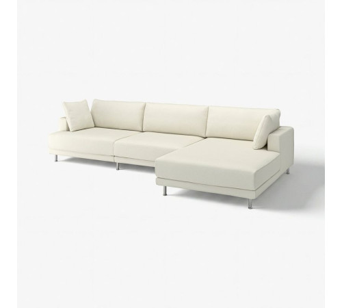 4,5 osobowa sofa modułowa, z szezlongiem, prawy/Axvall kremowy UPPÅKRA 596.130.50