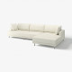 4,5 osobowa sofa modułowa, z szezlongiem, prawy/Axvall kremowy UPPÅKRA 596.130.50