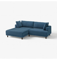 Sofa modułowa, 3-osobowa, z szezlongiem, lewy/Samsala granatowy UPPÅKRA 596.140.59