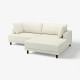 Sofa modułowa, 3-osobowa, z szezlongiem, prawy/Axvall kremowy UPPÅKRA 596.140.64