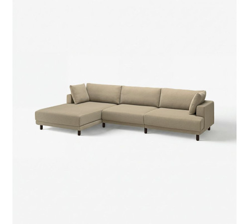 4,5 osobowa sofa modułowa, z szezlongiem, lewy/Johanneshov brązowobeżowy UPPÅKRA 596.140.83