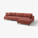 4,5 osobowa sofa modułowa, z szezlongiem, prawy/Samsala brązowoczerwony UPPÅKRA 596.141.39