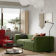 Sofa modułowa, 3-osobowa, Samsala ciemny żółto-zielony JÄTTEBO 694.851.27
