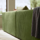 Sofa modułowa, 3-osobowa, Samsala ciemny żółto-zielony JÄTTEBO 694.851.27