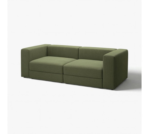 Sofa modułowa, 3-osobowa, Samsala ciemny żółto-zielony JÄTTEBO 694.851.27