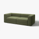 Sofa modułowa, 3-osobowa, Samsala ciemny żółto-zielony JÄTTEBO 694.851.27