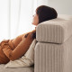 Sofa w kształcie lit U, 7-osobowa, z szezlongiem, prawy z zagłówkiem/Samsala szarobeżowy JÄTTEBO 695.106.12