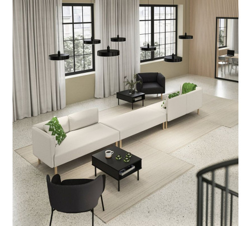 6-osobowa sofa modułowa, Vissle/beżowy drewno LILLEHEM 695.362.21