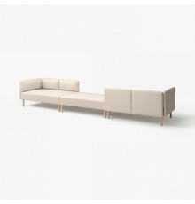 6-osobowa sofa modułowa, Vissle/beżowy drewno LILLEHEM 695.362.21