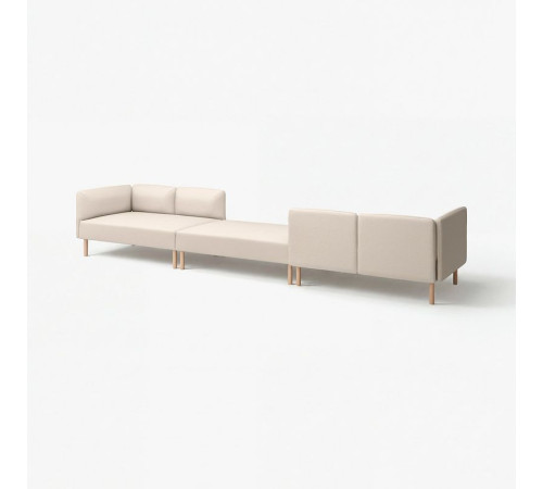 6-osobowa sofa modułowa, Vissle/beżowy drewno LILLEHEM 695.362.21