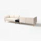 4-os sofa moduł ze stolik bocznym, Vissle beżowy/drewno LILLEHEM 695.697.54