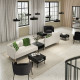 4-os sofa moduł ze stolik bocznym, Vissle beżowy/drewno LILLEHEM 695.697.54