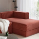 4,5-os sofa modułowa z szezlongiem, prawy/Samsala brązowoczerwony JÄTTEBO 696.077.08