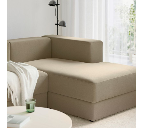 4,5-os sofa modułowa z szezlongiem, prawy/Johanneshov brązowobeżowy JÄTTEBO 696.077.13