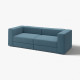 Sofa modułowa, 3-osobowa, Axvall ciemny szaroniebieski JÄTTEBO 696.083.31