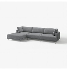 4,5 osobowa sofa modułowa, z szezlongiem, lewy/Johanneshov ciemnoszary UPPÅKRA 696.130.40