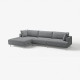 4,5 osobowa sofa modułowa, z szezlongiem, lewy/Johanneshov ciemnoszary UPPÅKRA 696.130.40