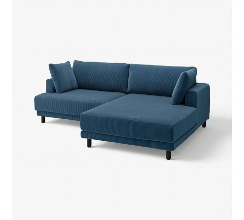 Sofa modułowa, 3-osobowa, z szezlongiem, prawy/Samsala granatowy UPPÅKRA 696.140.68